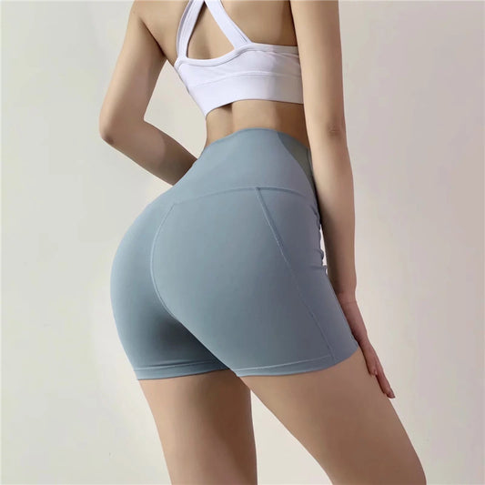 Women's High-Waist Yoga and Gym Shorts